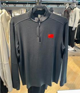 安踏冠军全天候系列2024秋轻暖绒半拉链男士长袖针织衫152440404