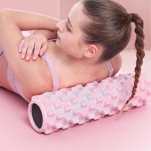迷彩实心泡沫轴肌肉放松按EVA瑜伽柱45cm狼牙款彩色摩棒背部放松 商品图0