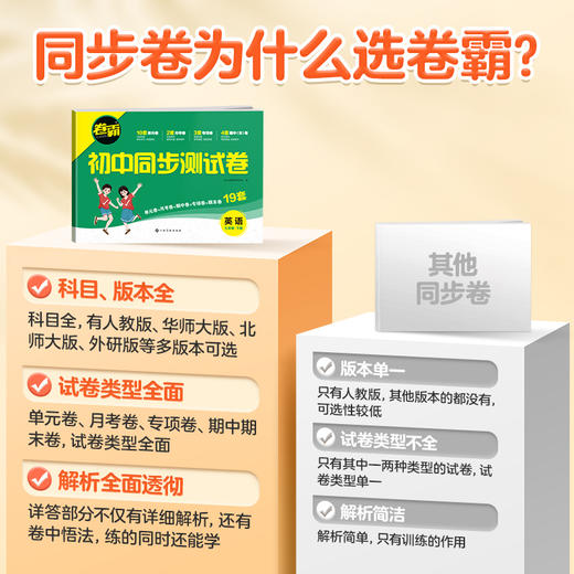 卷霸2025初中同步测试卷（7-9年级下册） 商品图1