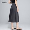 优雅减龄高腰拉链百褶半身裙 商品缩略图1
