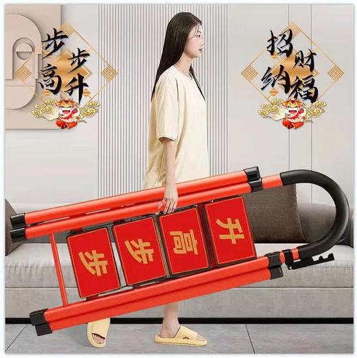 室内多功能人字移动家用梯步梯折叠梯子楼梯伸缩梯加厚梯梯子碳钢 商品图3