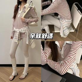 新品上身 | 条纹衫的百搭魅力，很特别的红色条纹