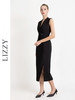 LIZZY早秋优雅气质通勤修身显瘦V领包臀开叉无袖连衣裙8010 商品缩略图2