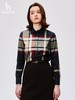 哈吉斯春秋季女士时尚设计感格纹衬衣 yh 309945 商品缩略图4
