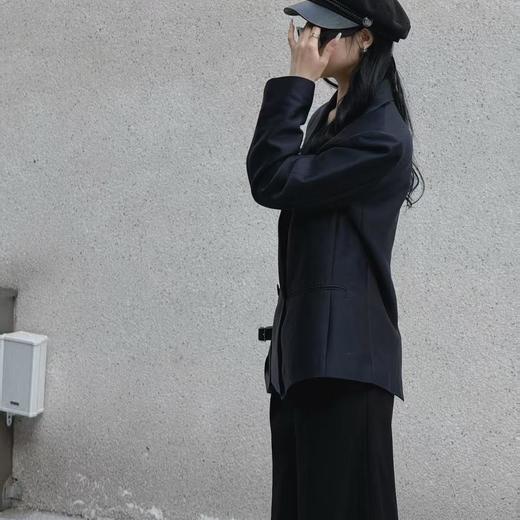 顺丰包邮洛诗琳41726显瘦气质经典色丝毛笔挺质感西装0818 商品图3