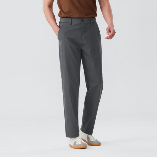 圣得西日系休闲宽松长裤男2025春夏新款基础直筒工装裤子简约百搭2522921252 商品图2