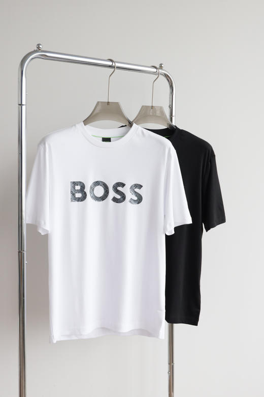 H.B 丝光棉 打印字母印花圆领卫衣 TX383 商品图2