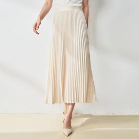 【高货sh】全新升级【铂金会员165/天猫219/差价54】(42707) 洛诗琳25春夏风琴流光裙光泽感面料立体压褶飘逸百褶裙