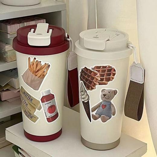 316不锈钢保温杯大容量吸管双饮水杯男女高颜值创意学生ins杯子 商品图2