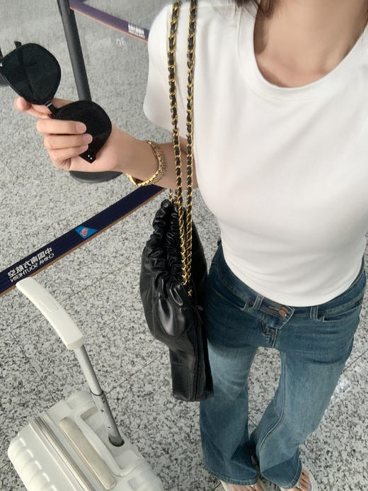 <曾小咸推荐>腰头双扣牛仔微喇裤 日常199.99/件 立减100 秒杀99.99/件！！ 商品图11