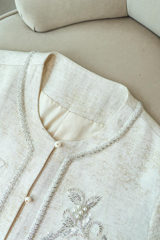 隽永之美|重工钉珠亮片绣花外套 商品图1