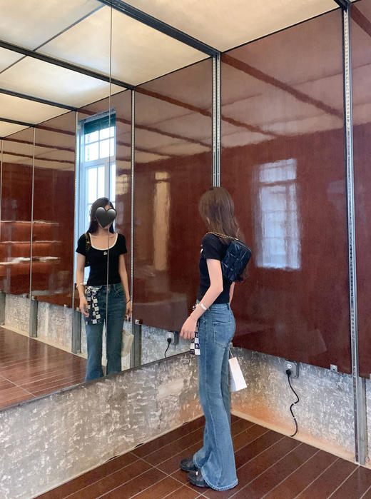 <曾小咸推荐>腰头双扣牛仔微喇裤 日常199.99/件 立减100 秒杀99.99/件！！ 商品图7