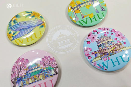 珞珈四景马口铁徽章 商品图3