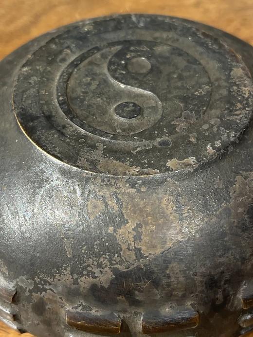 青铜太极八卦纹佛钵形香炉，顺丰包邮 商品图13