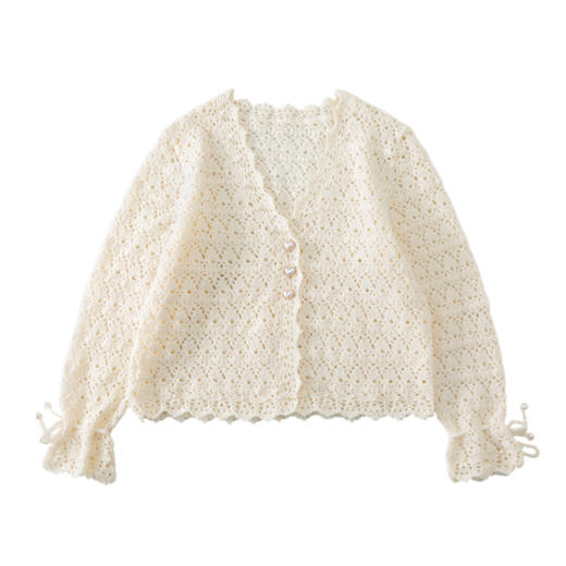 苏苏姐家舒蕾开衫手工diy钩针编织毛线团外套衣服材料包 商品图4