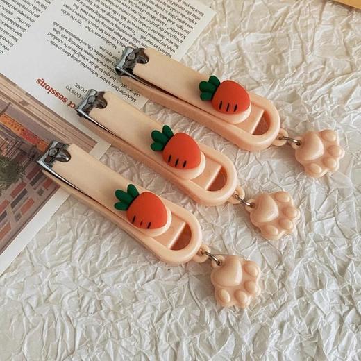 ins修甲少女指甲剪指甲钳便携美甲胡萝卜可爱高颜值指甲刀卡通 商品图1