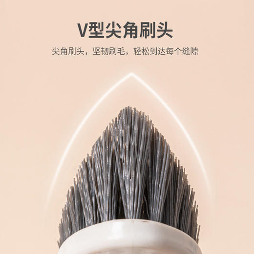 缝隙洗地板刷瓷砖刷子清洁卫生间刷地多功能浴缸去污厕所刷子长柄 商品图2