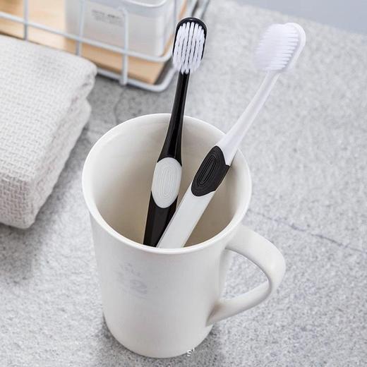 牙刷女情侣专用宿舍护龈旅行软毛男士纳米成人刷家庭装学校刷牙 商品图2