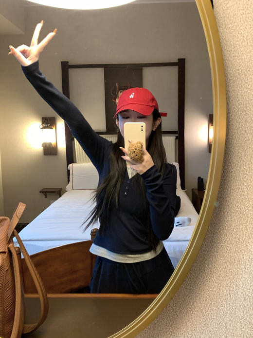 Read Nameless /假期拼色羊绒针织套装 藏青色 2025/2/24 商品图2