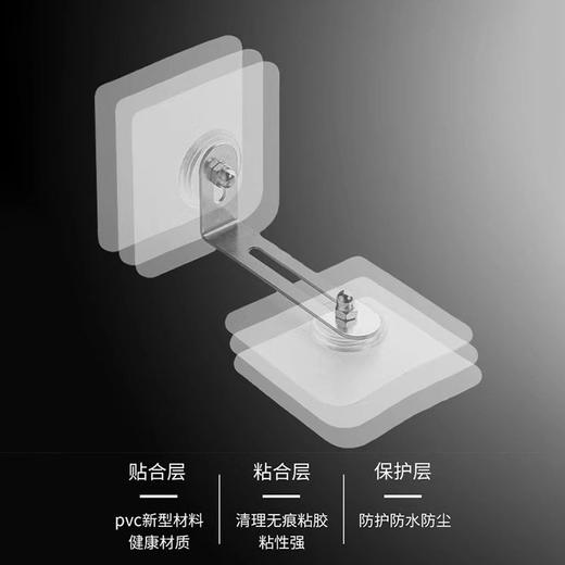 书架衣柜无痕免打孔贴片固定器电视机倾倒家具子防家具鞋柜固定 商品图2