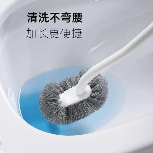 清洁刷长柄马桶刷死角卫生间底座刷刷子无洁厕马桶刷墙式壁挂厕所 商品图1