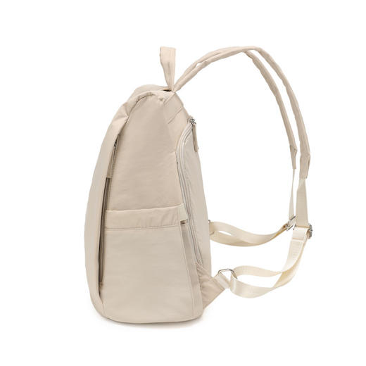 【休闲双肩包】纯色背包良品尼龙防水手提背包电脑包简约学生背包 商品图3