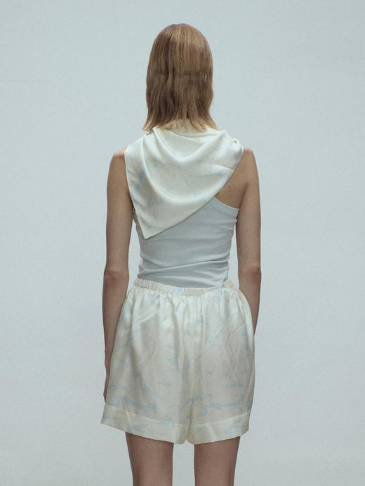 VC｜SS25080 Tully silk shorts [短裤 棕印花 / 蓝印花 ] 商品图3