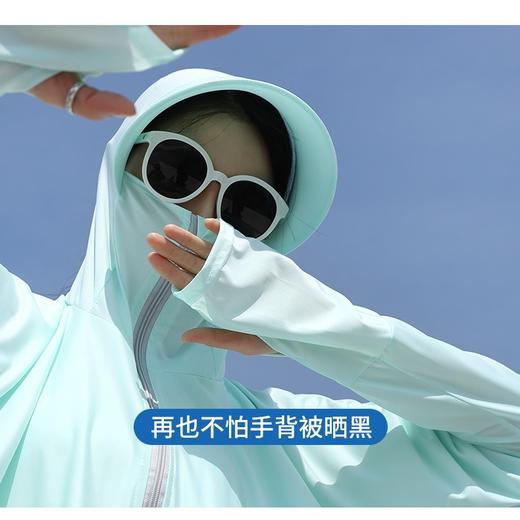 夏季防晒衣女防紫外线冰丝户外骑车大帽檐遮阳连帽斗篷透气防晒服 商品图2