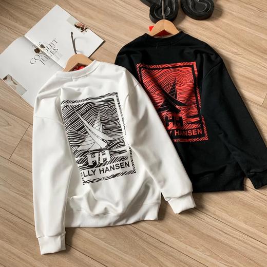 HH 25春新情侣款休闲速干弹力图案印花长袖T恤圆领卫衣 这款卫衣具有更加舒适性能 商品图8