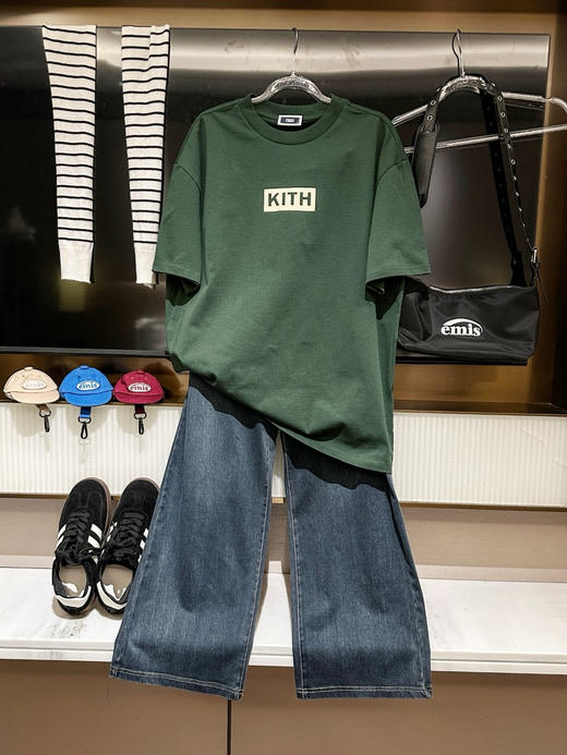 KI/TH同款植绒字母短袖T恤 商品图9