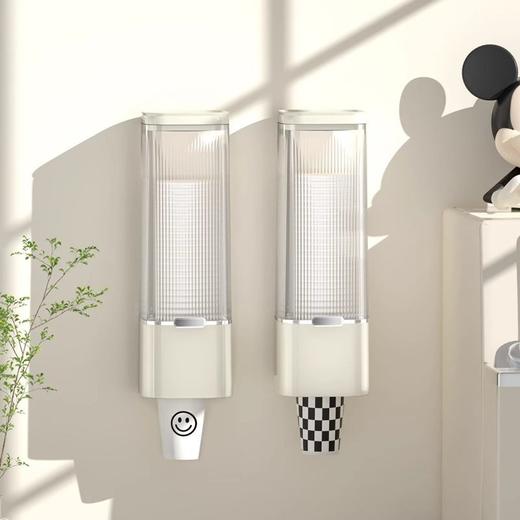 自动落杯杯子水杯纸杯纸杯架架一次性置物架取杯器架取杯器免打孔 商品图0