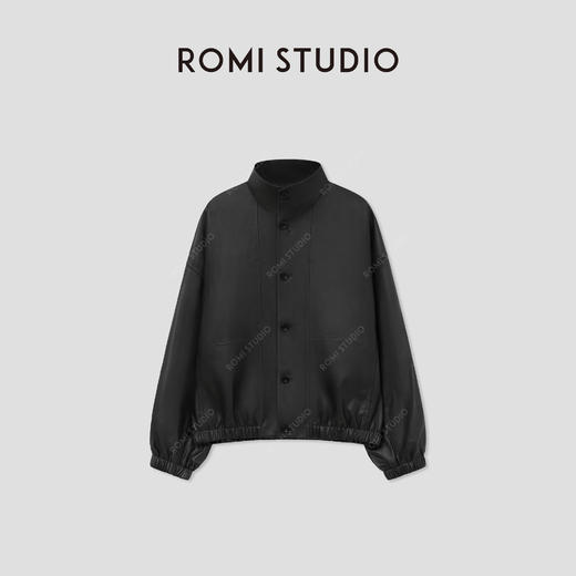 ROMI STUDIO“棕标甄选”土耳其进口羊皮立领皮衣外套 RW24AW81450 商品图1