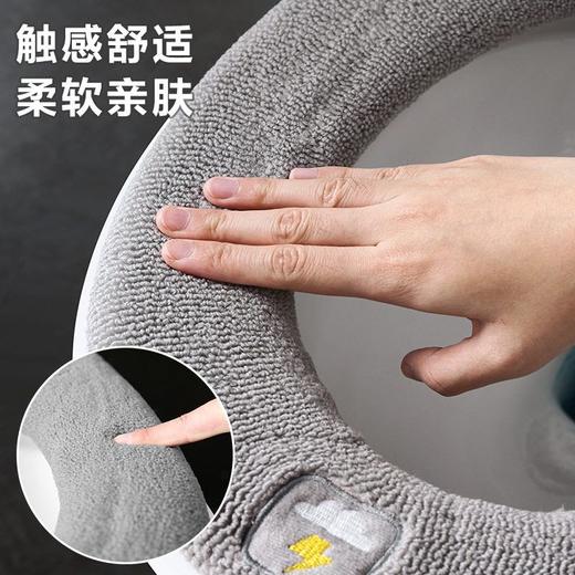 加厚厕所垫圈坐四季坐垫圈马桶通用家用马桶毛绒冬季套套便马桶 商品图2