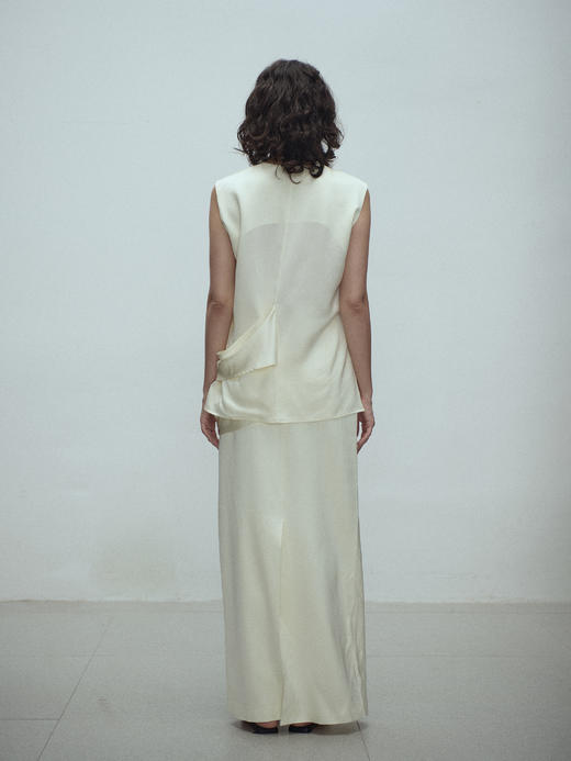 VC｜SS25121 Sora satin skirt [半身裙 黑 / 白 ] 商品图2