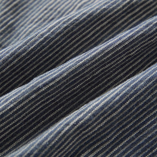 ROMI STUDIO“美式复古”亚麻棉混纺条纹小短款衬衫外套RW25SWY0073 商品图4