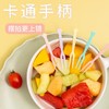 点心叉一次性叉叉子甜品吃水果小家用签蛋糕水果塑料水果两齿创意 商品缩略图2