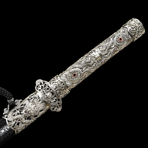 傲天唐刀  汉唐刀剑  龙泉沈广隆宝剑 一体刀剑传统宝剑  未开刃 商品图4