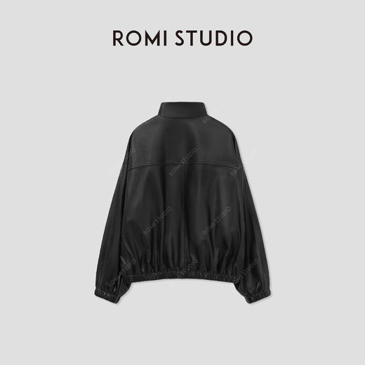 ROMI STUDIO“棕标甄选”土耳其进口羊皮立领皮衣外套 RW24AW81450 商品图2
