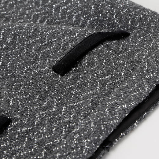 QE102斯尔丽2025春季新款小香风拼丝绒烫印工艺搭配直身半裙女式套装 商品图8