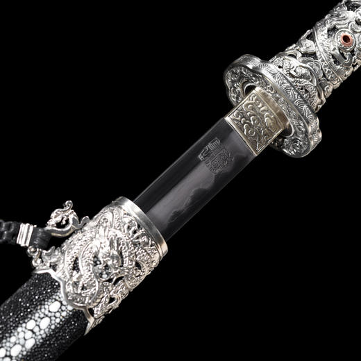 震天唐刀 汉唐刀剑  龙泉沈广隆宝剑 一体刀剑传统宝剑  未开刃 商品图3