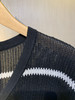 水淼爆款2025夏新款高档休闲针织黑白条开衫0707（含桑蚕丝 莱赛尔纤维） 商品缩略图4