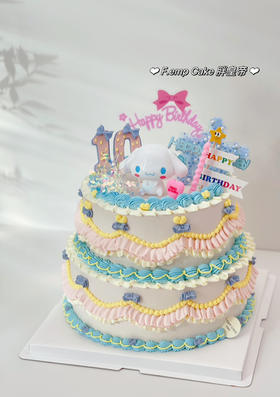 大耳狗双层蛋糕