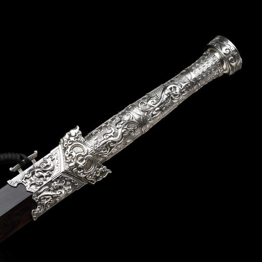 龙渊汉剑 汉剑唐剑 花纹钢一体刀剑兵器硬剑龙泉沈广隆宝剑未开刃 商品图4