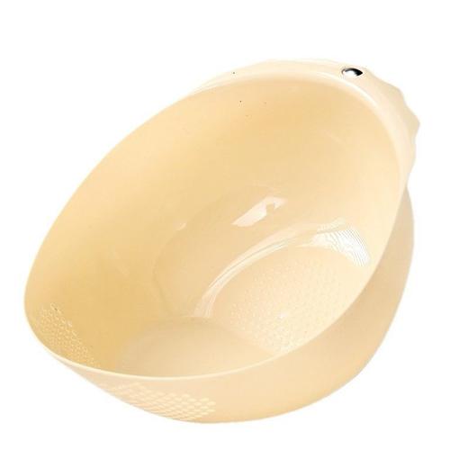 盆北欧细孔水果新款沥水淘米塑料篮洗菜筛淘米盆家用洗米神器厨房 商品图4