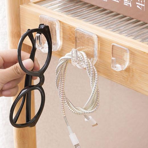 钩子免打孔墙壁透明墙面挂强力墙上无痕粘贴承重粘钩粘胶挂钩厨房 商品图1