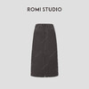 ROMI STUDIO“都市休闲”100%斜纹棉水洗后开叉廓形半裙RW24AXM0046 商品缩略图5
