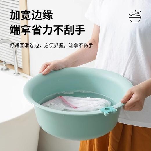 大号盆洗塑料脚盆多用洗脸盆洗衣服脸盆加厚耐用家用盆学生洗菜 商品图2