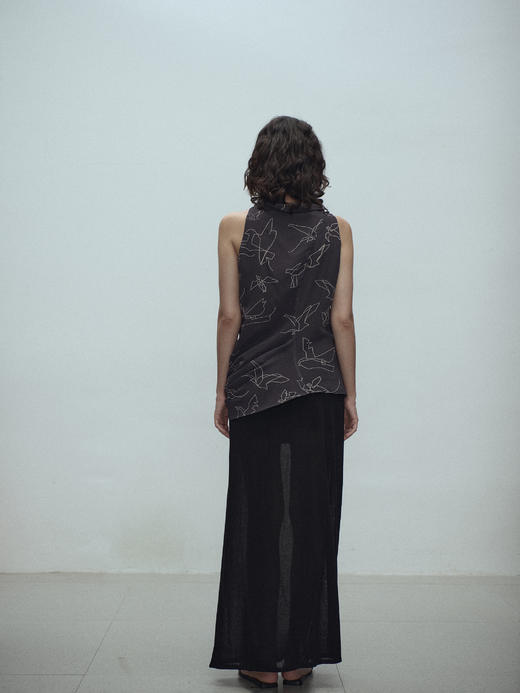 VC｜SS25065 Liberty skewed tank [上衣 深灰 / 浅灰 / 燕麦 ] 商品图3