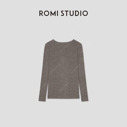 ROMI STUDIO“惬意自然”100%美利奴绵羊毛花纱套头毛衫 RWCSSM1708 商品图1