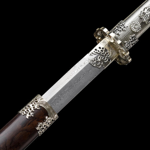 水龙唐横刀剑汉唐宝剑龙泉沈广隆宝剑一体刀剑防身冷兵器 未开刃 商品图3